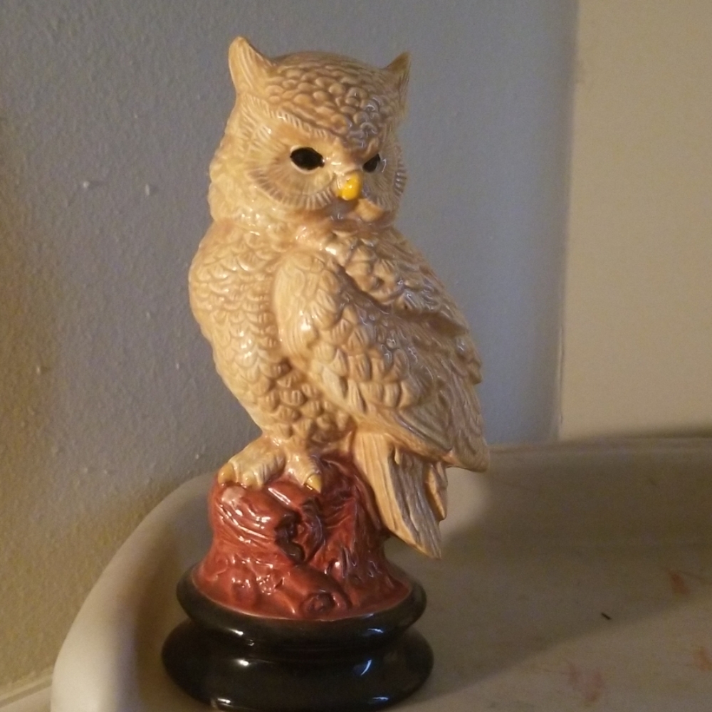 A owl statue